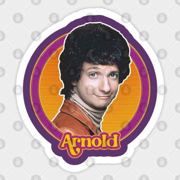 Arnold Horshack / Retro 70s Fan Design Sticker by DankFutura